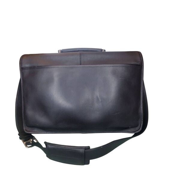 COACH Thompson 6455 Leather Briefcase,Shoulder Messenger Bag Black - Picture 2 of 16